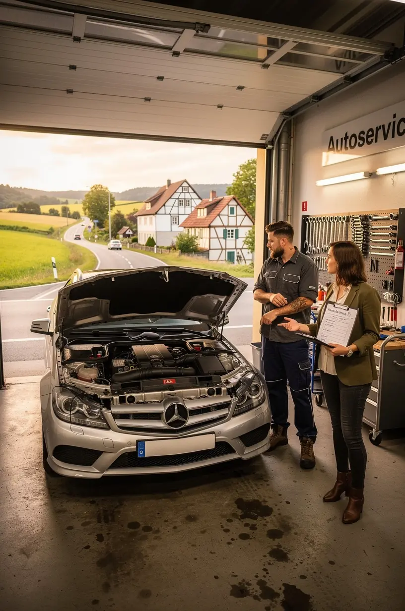 Fahrzeugflüssigkeiten werden sorgfältig kontrolliert und nachgefüllt, um optimale Leistung zu gewährleisten.